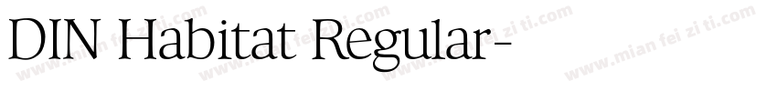 DIN Habitat Regular字体转换
